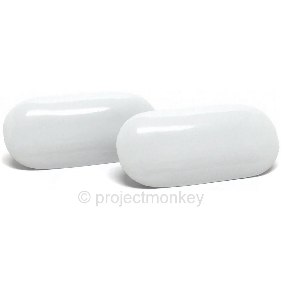 OEM Honda License Plate Bumper Caps Plugs Frost White Fits Civic Del Sol Integra - Image 1 of 1
