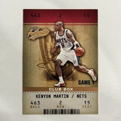 2002-03 Fleer Authentix #92 Kenyon Martin Club Box #/100 Nets - Image 1 of 2