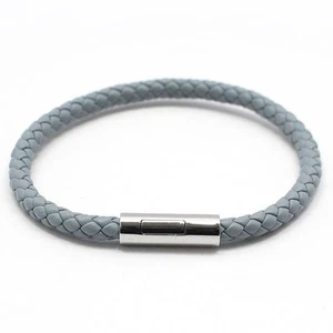Hermes Goliath Leather Bracelet in Blue Lang T6 126469874 - Picture 1 of 9