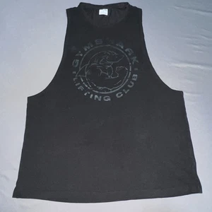 Gymshark schwarz Training Workout Muskel ärmellos Drop Arm Tank Herren XL -4783 - Bild 1 von 14