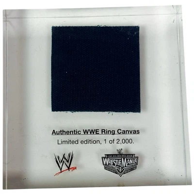 Autêntico WWE WrestleMania 22 Anel Lona Resina Envelopado Colecionável 1/2000 - Imagem 1 de 4