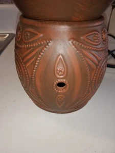 Scentsy Full Size Stövchen Perlen Eulenmuster braun - Bild 1 von 5