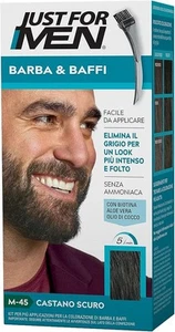 Just For Men Barba & Baffi, Tinta Per Barba Uomo, Tintura Senza Ammoniaca Nero - Foto 1 di 6