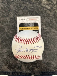 Giancarlo Stanton signiert Baseball JSA COA beschriftet 17 NL MVP Tough Autogramm - Bild 1 von 7