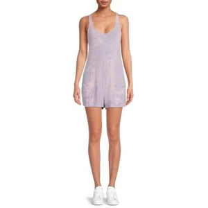 NWT Grayson Social Sleepwear Purple Tie Dye Romper Size 1X - Picture 1 of 8