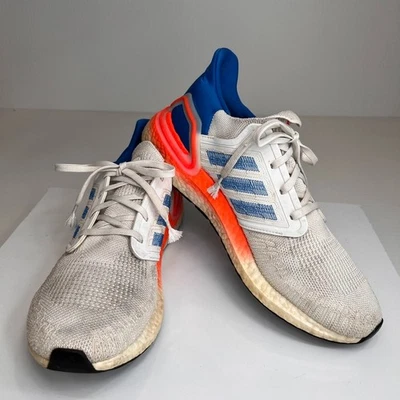 Adidas Shoe Men 11.5 Ultra Boost 20 Knit Lace Up Sneaker Street Run Gym Core Go - Image 1 of 4