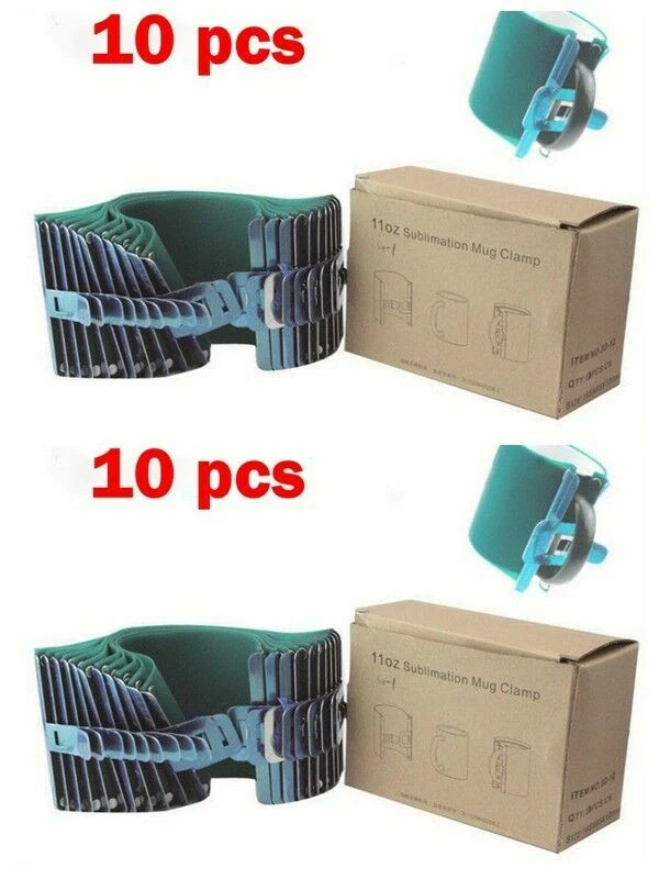 20PCS 11OZ 3D Sublimation Silicone Mug Wrap Cup Clamp Mold Fixture Mug Printing - Image 1 of 4