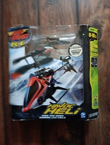 Spinmaster Air Hogs RC Havoc Heli 7" Blue White Helicopter New - Picture 1 of 3