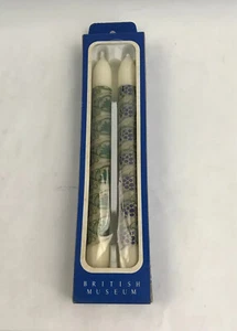 Vintage William Morris British Museum taper candles, 9 1/2 inches, grapevine - Picture 1 of 12