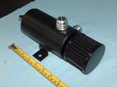 Tanque respirador lata de captura de aceite de cárter seco Allstar Moroso Racing SCCA NASCAR -12AN Foto 1 de 4
