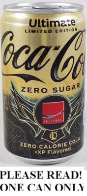 Coca-Cola Ultimate ZERO 2022 NUEVO COMPLETO EE. UU. Premium 71/2 oz 222 ml lata cereza canela Foto 1 de 4