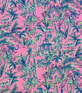 Lilly Pulitzer Dobby Cotton Fabric Lilac Rose Out Of Office 180" X 57"