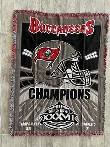 2003 Tampa Bay Buccaneers Throw Blanket Super Bowl 37 (XXXVI) Champions - Picture 1 of 3