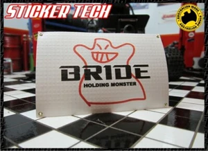 1/10 1/12 SCALE RC BRIDE HOLDING MONSTER MINIATURE GARAGE WORK SHOP BANNER JDM - Picture 1 of 2