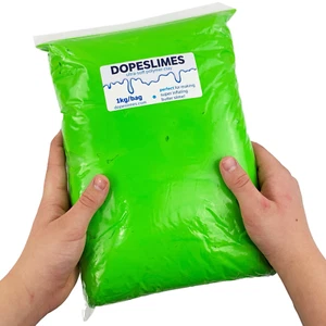 HUGE Green Soft Clay - 1 kg - Great For Butter Slime DIY - Picture 1 of 4