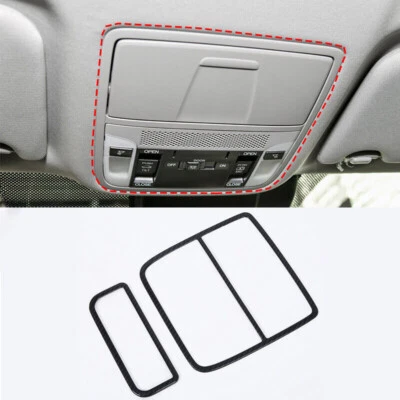 Cubierta de lámpara de luz de lectura delantera trasera de fibra de carbono para Acura TLX 2015-2022 Foto 1 de 4