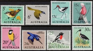 1966 Australia Birds Definitive's Set Of 8 Mint Never Hinged, Clean & Fresh - Picture 1 of 1