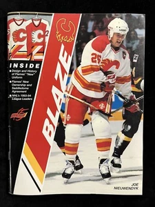 1994-95 CALGARY FLAMES NHL HOME OPENER PROGRAM vs ST LOUIS BLUES STRIKE YEAR - Picture 1 of 8