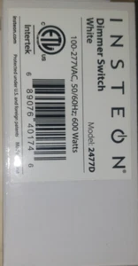 INSTEON Model 2477D Dimmer (White) 15amps With Quick Guide NIB (SCE 30y28) - Picture 1 of 9