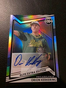 2022 Panini Elite Extra Edition - Orion Kerkering #152 Signatures (AU, RC) - Picture 1 of 2