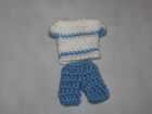 MINI CROCHET BABY boy clothes baby SHOWER / BAPTISM decoration / favour / gift