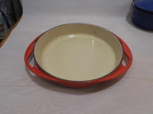 Le Creuset Heritage Red Tarte Tatinschale Pfanne emailliert Gusseisen Frankreich 9 1/2" - Bild 1 von 5