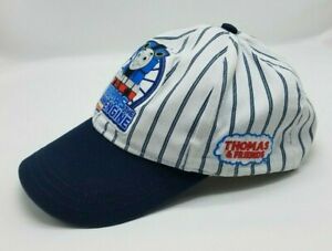 Thomas and Friends the Tank Engine Kids One Size White Stripped Baseball Cap Hat