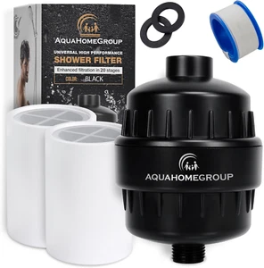 20 Stage Shower Head Filter with Vitamin C E a for Hard Water - High Output Filt - Picture 1 of 12