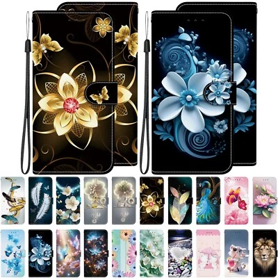 For Moto G Stylus/Play/Power/5G Pattern PU Leather Card Wallet Phone Case Cover - Image 1 of 4