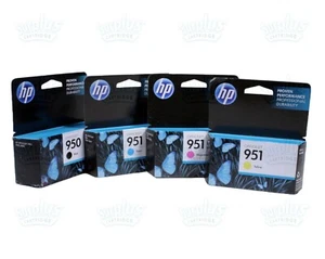 4pk Genuine HP 950 Black & 951 3-Color OfficeJet 8620 8600 8630 (Retail Box) - Picture 1 of 5