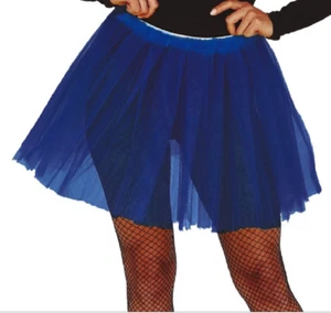 Tutù danza gonnella in tulle blu cm 40 carnevale teatro carnevale halloween - Foto 1 di 1