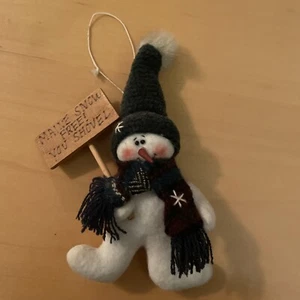 Schneemann Christbaumschmuck Maine Snow Free You Schaufel Hängedeko - Bild 1 von 10