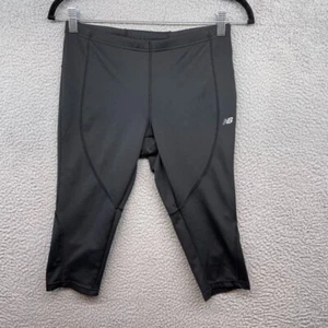New Balance Damen Capri Legging schwarz Gummibund Pull On Logo Größe M - Bild 1 von 12