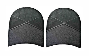Shoe Heel Repair 8.5mm Thick Black choice of sizes 2 3/4 to 4 inch in pairs - Picture 1 of 3