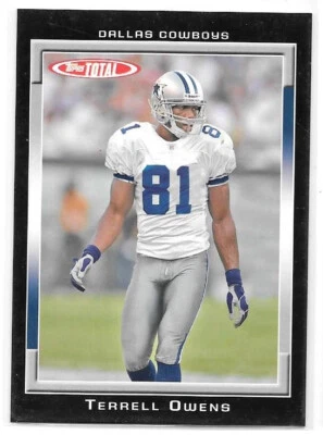 2006 Topps Total Football Black Parallel #260 Terrell Owens 25/50 - Image 1 of 2