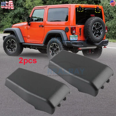 2pcs Liftgate Glass Hinge Cover For 2007-2018 Jeep Wrangler JK Rear Left & Right Foto 1 de 4
