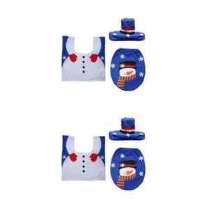 Set of 2 Badezimmermatte Toilettenmatte Toilettendeckel Badvorleger - Bild 1 von 12