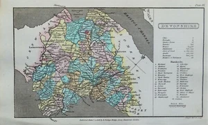 DEVON, DEVONSHIRE, Capper Original Hand Coloured Antique County Map 1808 - Picture 1 of 1