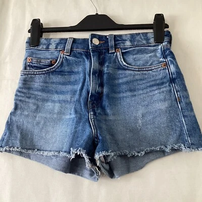 Monki Womens Blue Denim Shorts Size 25" Waist  - Image 1 of 3
