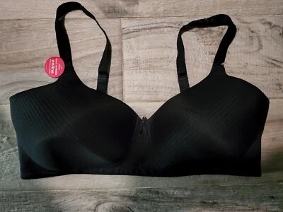 Radiant By Vanity Fair Women's Size 40DD Black Wirefree Lightly Padded Bra - Image 1 of 2