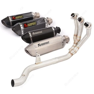 For Triumph Trident 660 2021-2025 Tiger 660 2022-2025 Front Exhaust Pipe Muffler - Picture 1 of 12