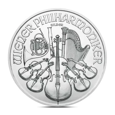 2025 1 oz Austrian Silver Philharmonic Coin (BU) - Image 1 of 2