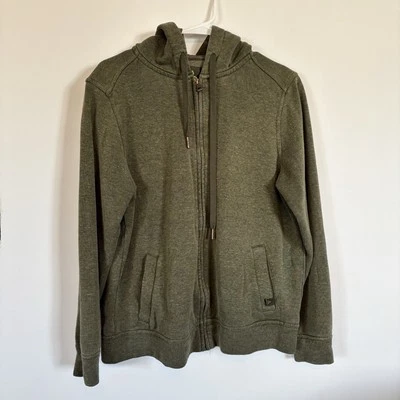 Sudadera con capucha Prana Hunter verde con cremallera pequeña para mujer  Foto 1 de 4