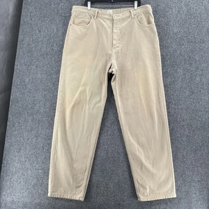 Eddie Bauer Herrenjeans 40 x 32 khaki stückgefärbt einfache Passform Baggy Reißverschluss Hosenschlitz hergestellt in den USA - Bild 1 von 17