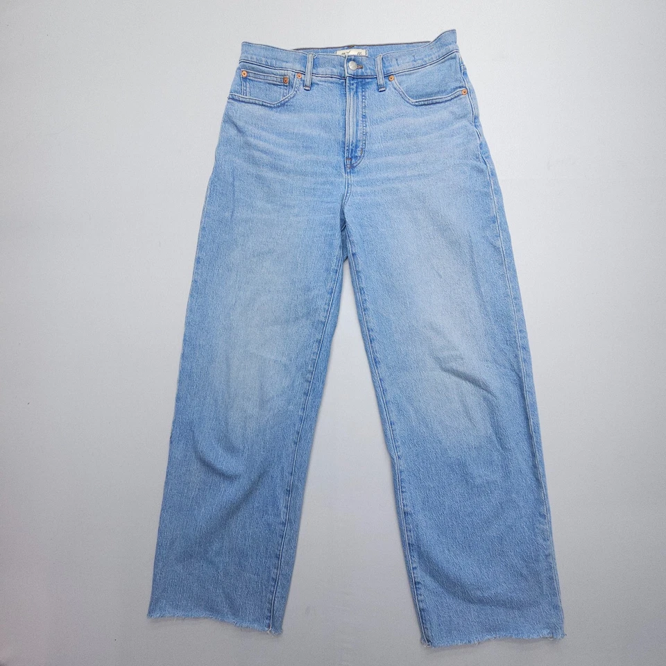 Madewell The Perfect Vintage Wide Leg Crop Jeans Size 29 T Blue 29" Inseam - Image 1 of 4