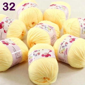 BabyDK 8 Balls x 50gr Cashmere Silk Wool Hand Knit Wrap Shawls Crochet Yarn 32 - Picture 1 of 23