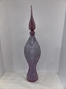 Blenko 6217 Karaffe in Rose SELTEN 21" hoch - Bild 1 von 24