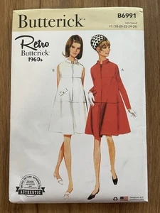 B6991 UNCUT ‘Butterick’ SEWING Pattern - ‘Misses Retro 60’s Dress’ Vintage Style - Picture 1 of 2