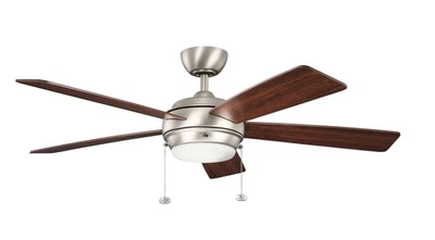 Kichler 330174NI Starkk 52" LED Ceiling Fan in Brushed Nickel - Image 1 of 2