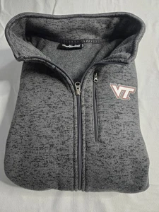 Virginia Tech  Full Zip Up Jacket XXL Warm,  Hokies, Embroidered, 3 Pocket  - Picture 1 of 10